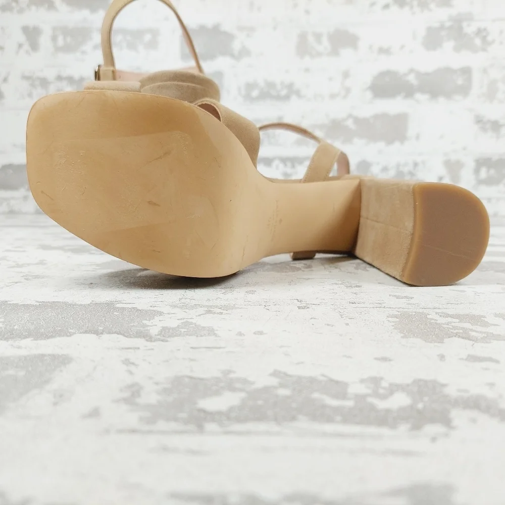 New Kate Spade Delia Tan High Heel Platform Sandal H934